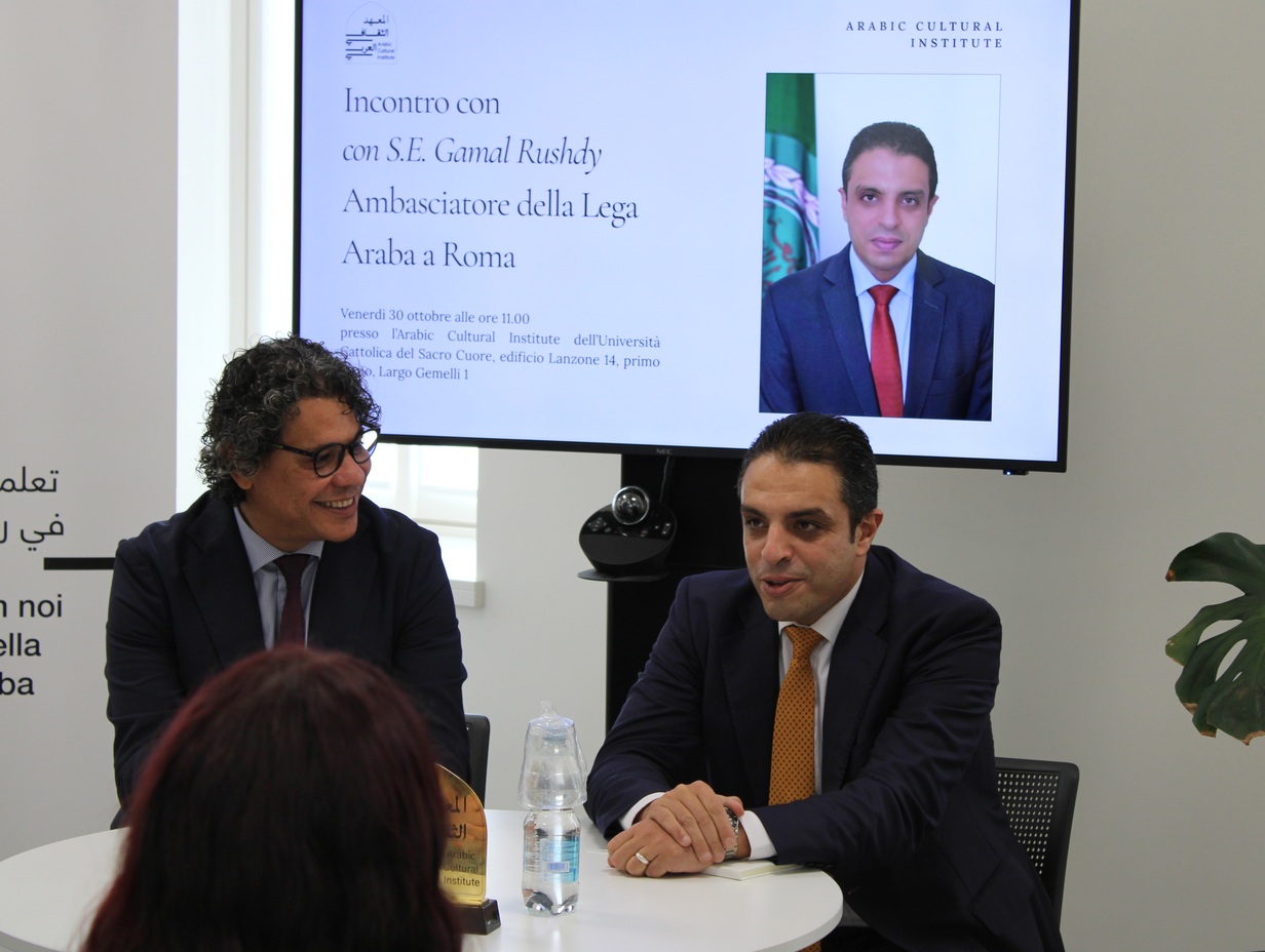 Ambassador Gamal Rushdy Meets Arabic Language Students at Università Cattolica del Sacro Cuore
